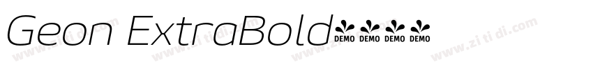 Geon ExtraBold字体转换